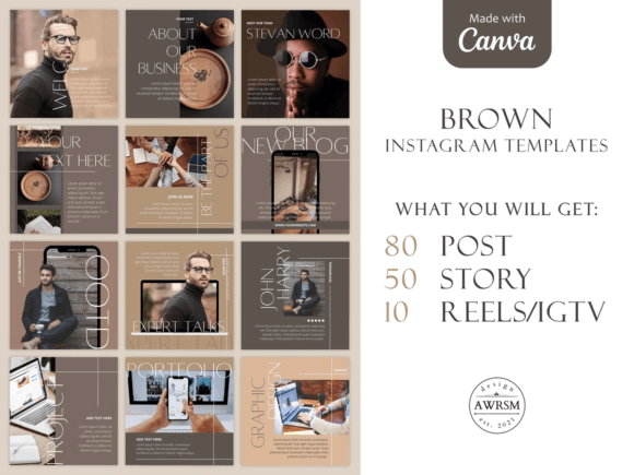 140 Instagram Boost Bundle Canva Bundle