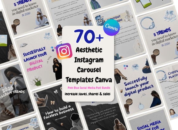 70+ Instagram Carousel Template Canva