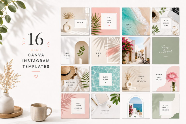 16 Best Canva Instagram Templates for a Stylish and Cohesive Feed