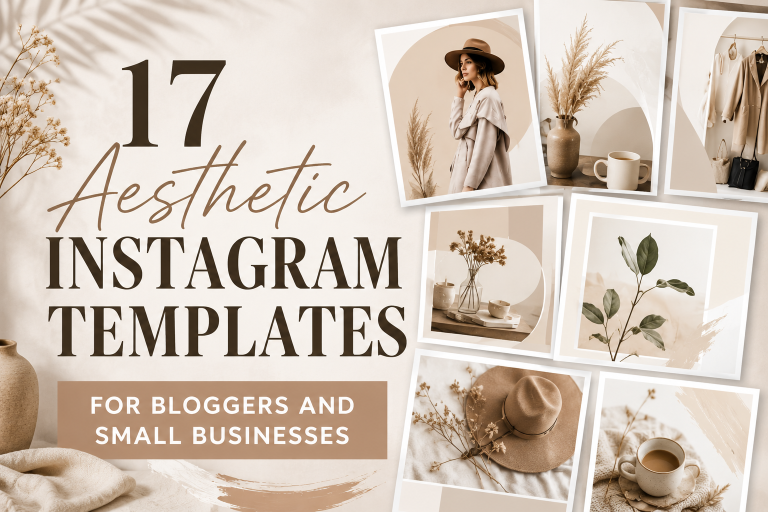17 Aesthetic Instagram Templates for Bloggers and Small Businesses