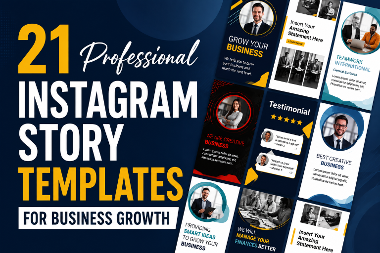 21 Professional Instagram Story Templates for Business Growth