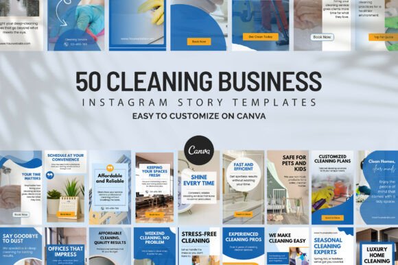 Cleaning Business IG Canva Story Design