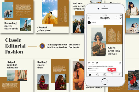 Editorial Instagram Post Templates