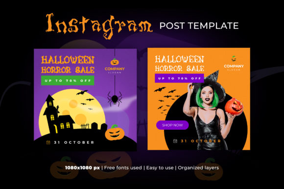 Instagram Templates Helloween