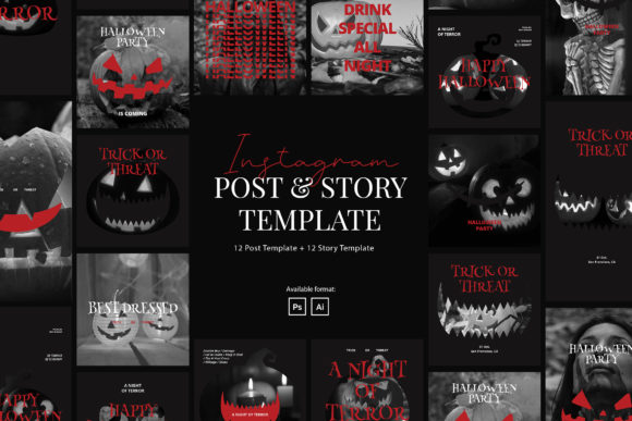 Templates for Instagram Story for Halloween