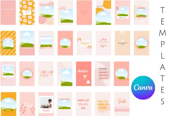 Instagram Story Templates Canva Pastel