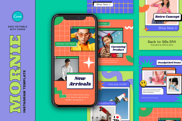 Canva Instagram Templates Retro