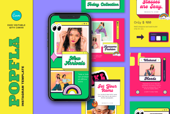 Canva Instagram Templates Retro