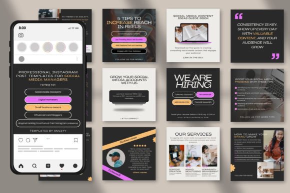 Instagram Post Templates Social Media