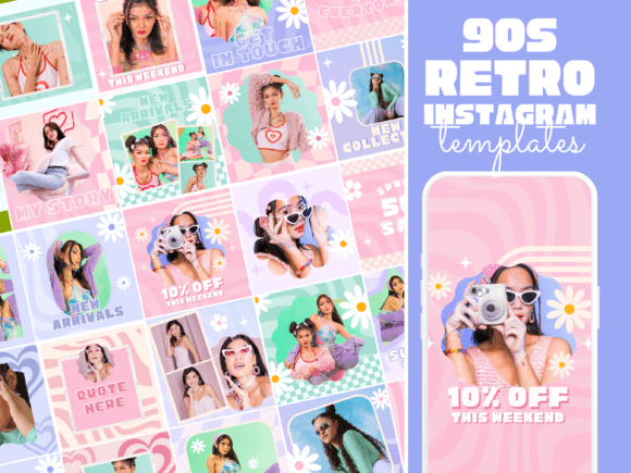 Canva Instagram Templates Retro