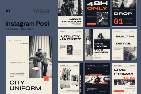 Editorial Instagram Post Templates