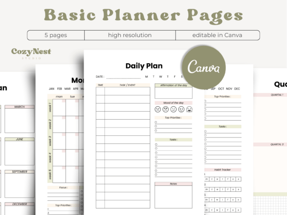 Canva Planner Template
