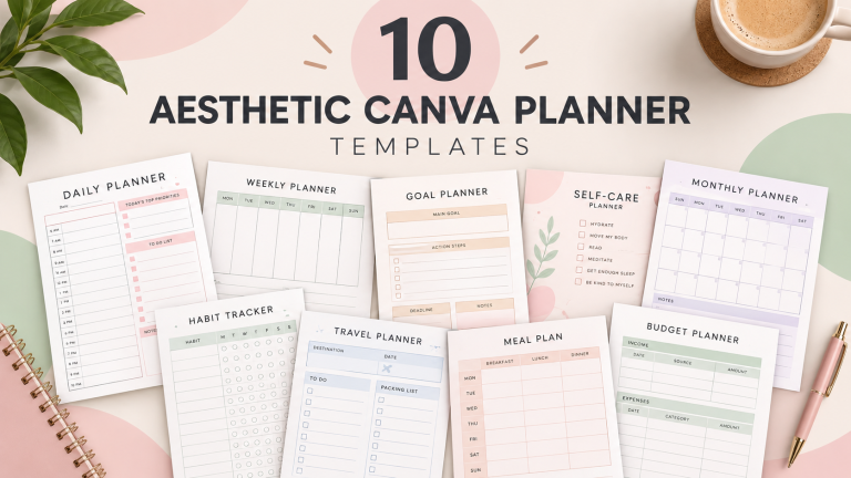 10 Aesthetic Canva Planner Templates You’ll Want to Use Every Day