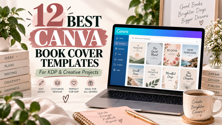 12 Best Canva Design Book Cover Templates for KDP and Creative Projects