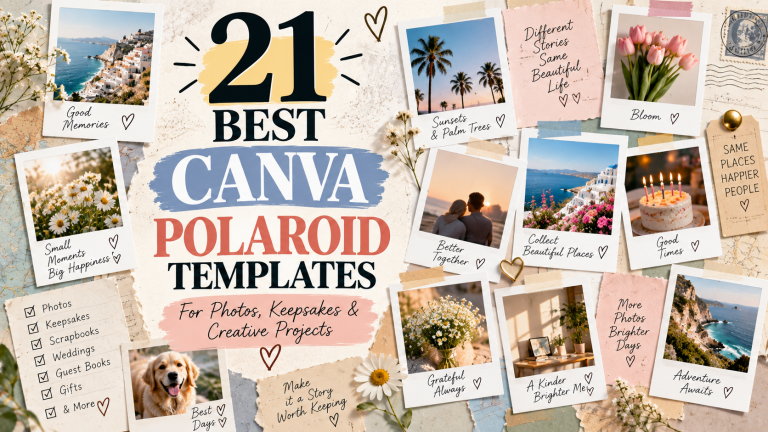 21 Best Canva Polaroid Template Designs for Photos and Keepsakes