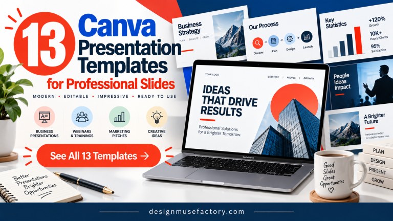 13 Best Canva Template Presentation Designs for Professional Slides