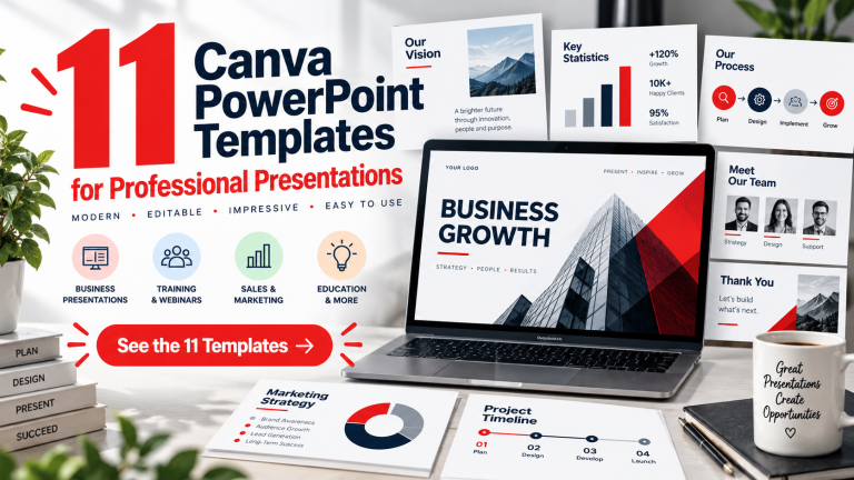 11 Best Canva Powerpoint Template Designs for Professional Presentations