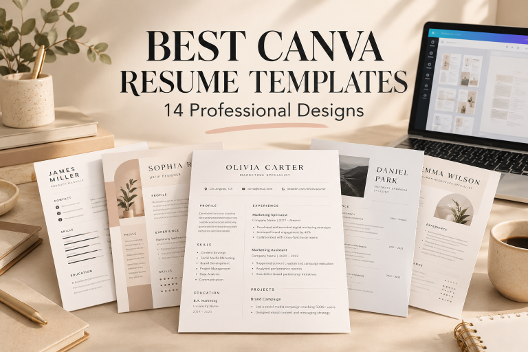 14 Best Canva Resume Template Designs for Professional Job Applications
